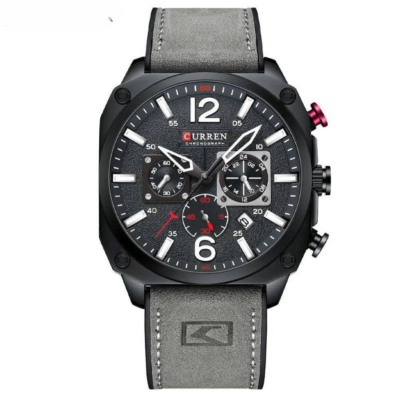 Business Leather Quartz Waterproof Wrist Watch