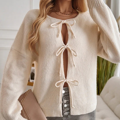 Amara Lace Up Sweater