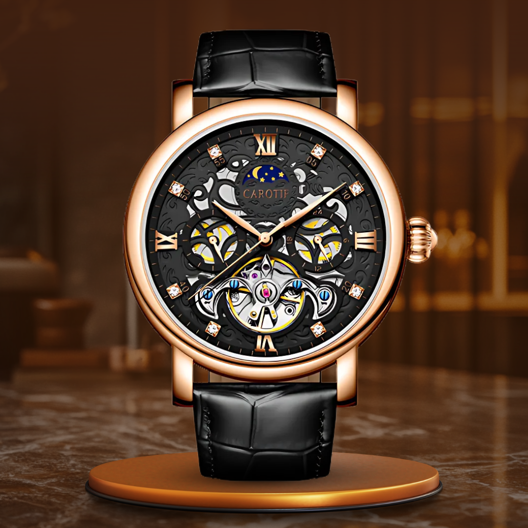 Business Leather Band Mechanical Automatic Watch