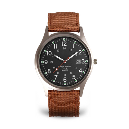 Military-Inspired Casual Wristwatch