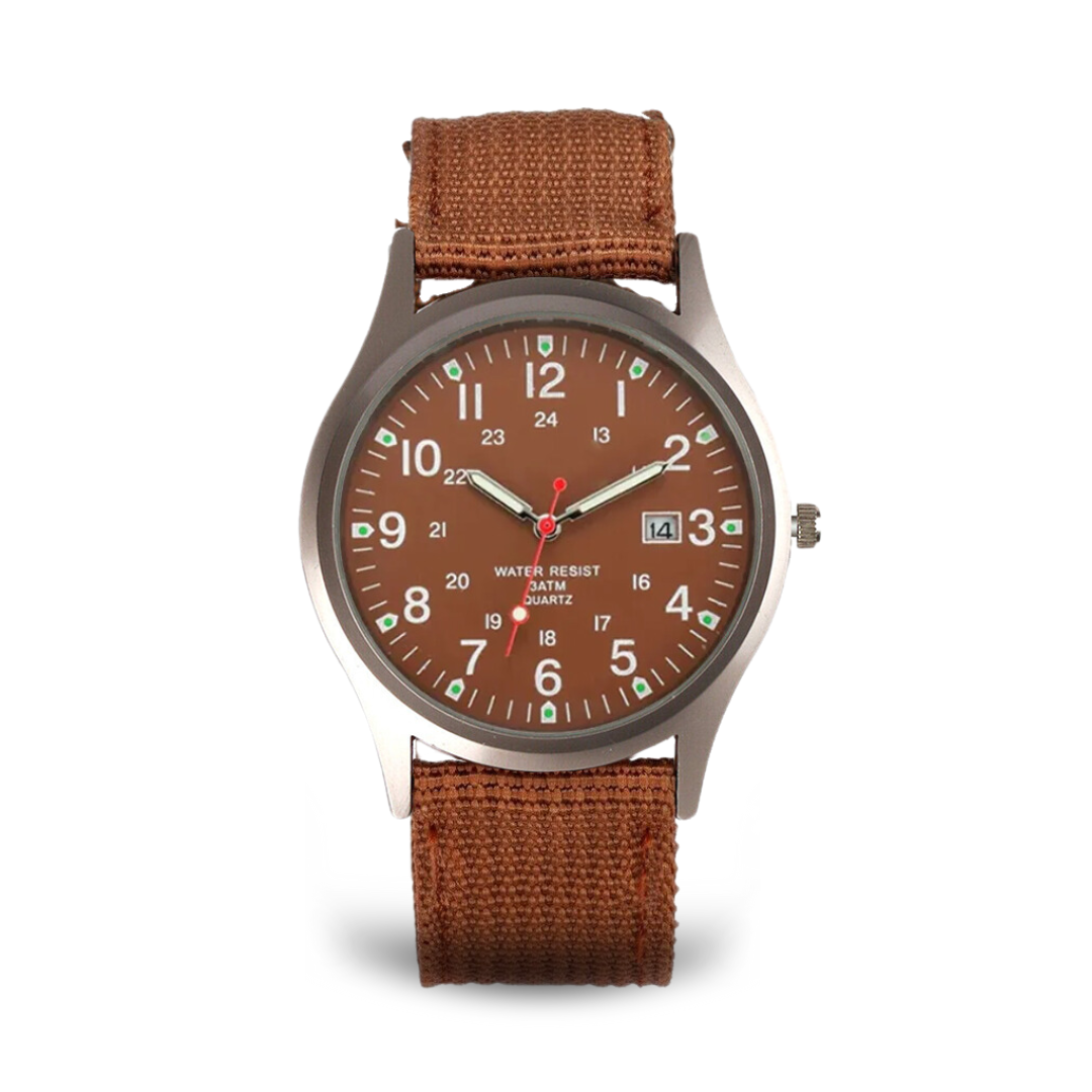 Military-Inspired Casual Wristwatch