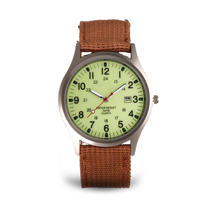 Military-Inspired Casual Wristwatch