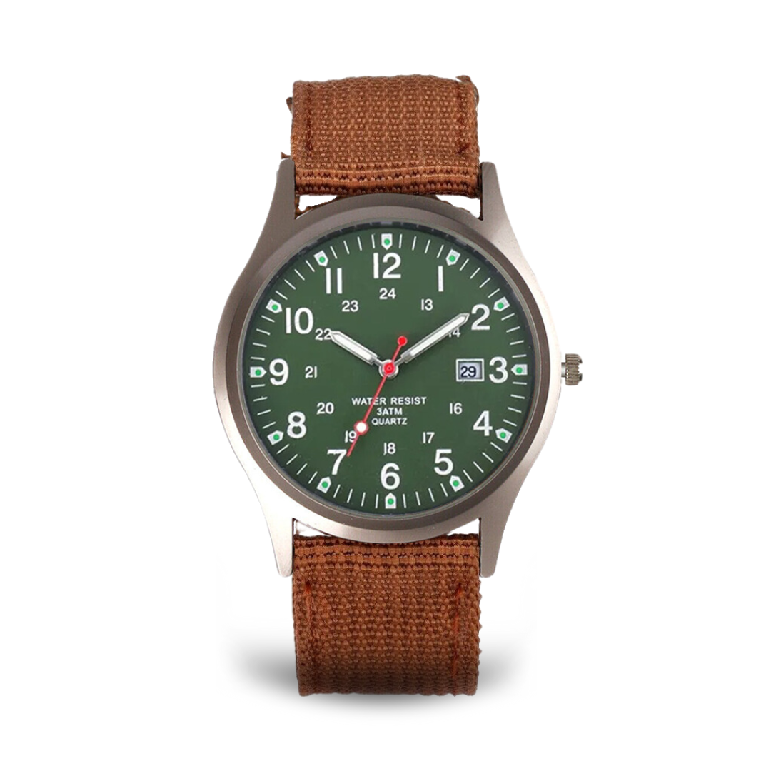 Military-Inspired Casual Wristwatch