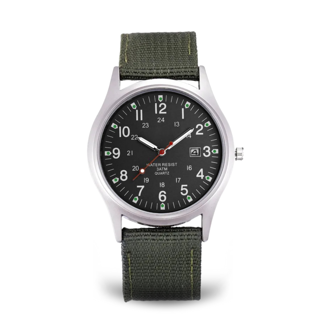 Military-Inspired Casual Wristwatch