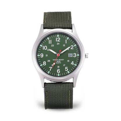 Military-Inspired Casual Wristwatch