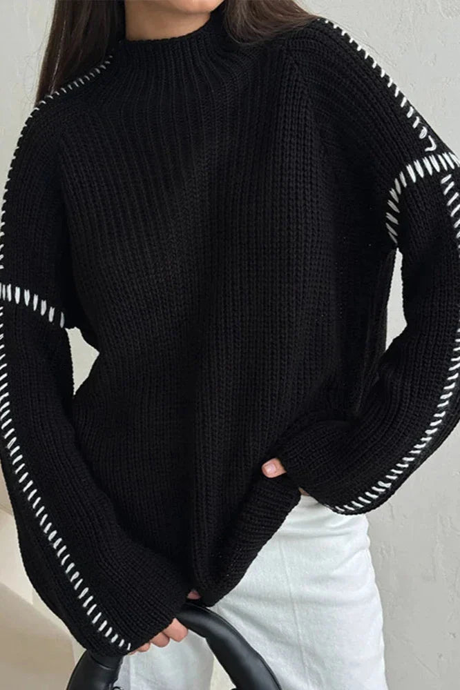 Patchwork Knit Jumper