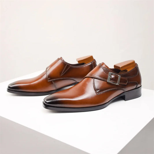 Marc Ventura Single Monk Strap Leather Shoe