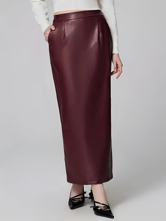 Leather Pencil Skirt