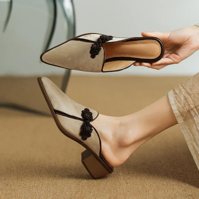 Céleste Leather Mules