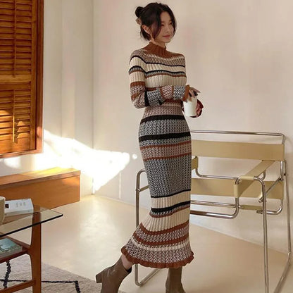 Color Block Sweater Dress