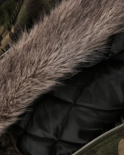 Fur Lined Camo Jacket