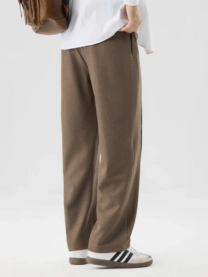 Straight Cut Pleated Pant