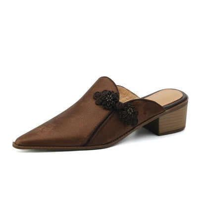 Céleste Leather Mules