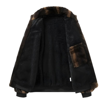 Retro Faux Fur Bomber