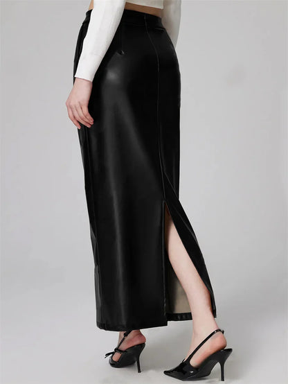 Leather Pencil Skirt