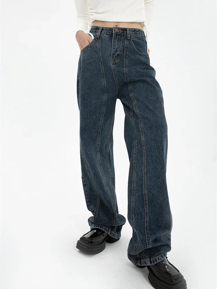 High-Waist Vintage Denim