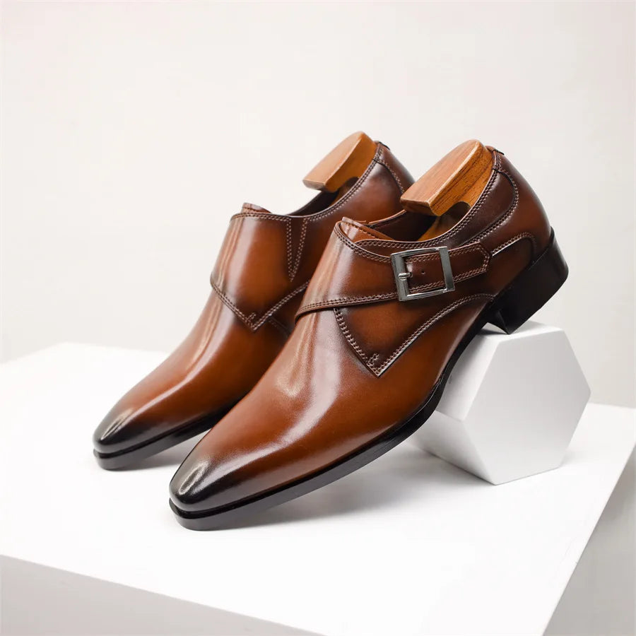 Marc Ventura Single Monk Strap Leather Shoe