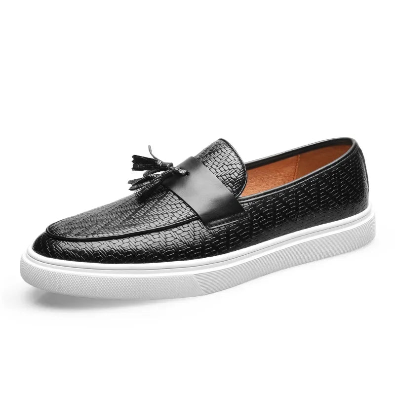 Marco Leather Weave Loafers