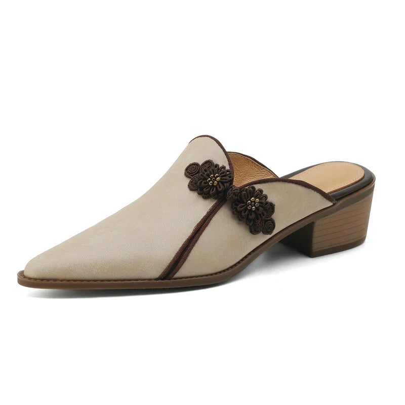 Céleste Leather Mules