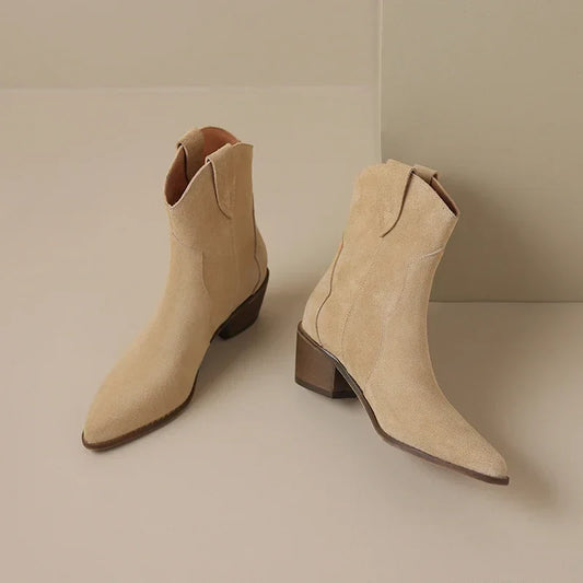 Jasmine Suede Leather Boots