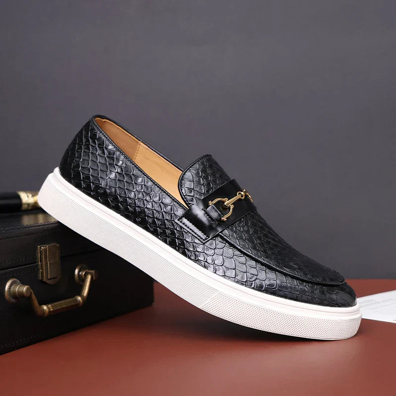 Luca Moretti Embossed Loafer