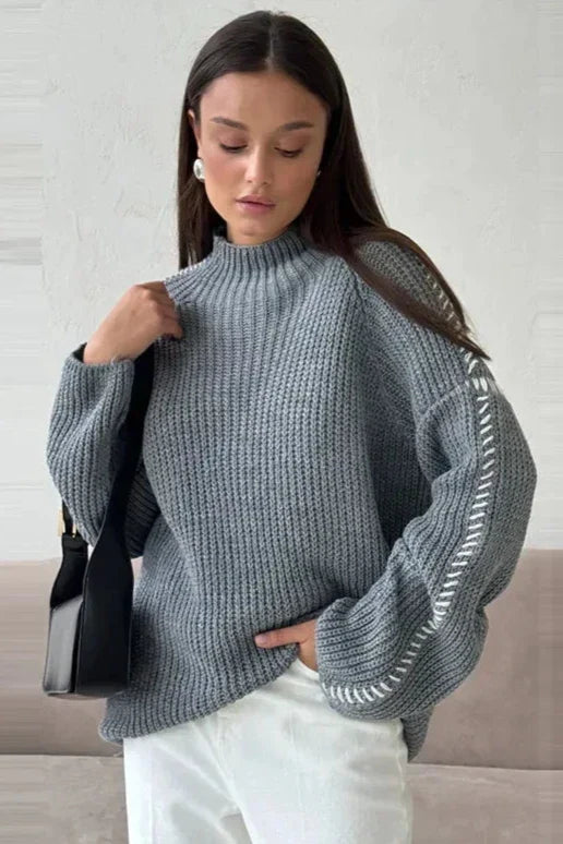 Patchwork Knit Jumper