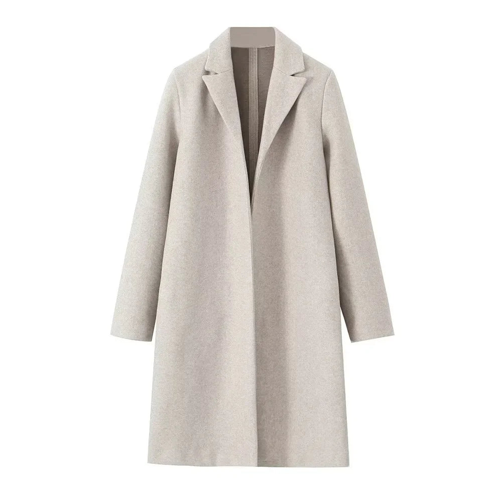 Velana Open V-line Trench Coat