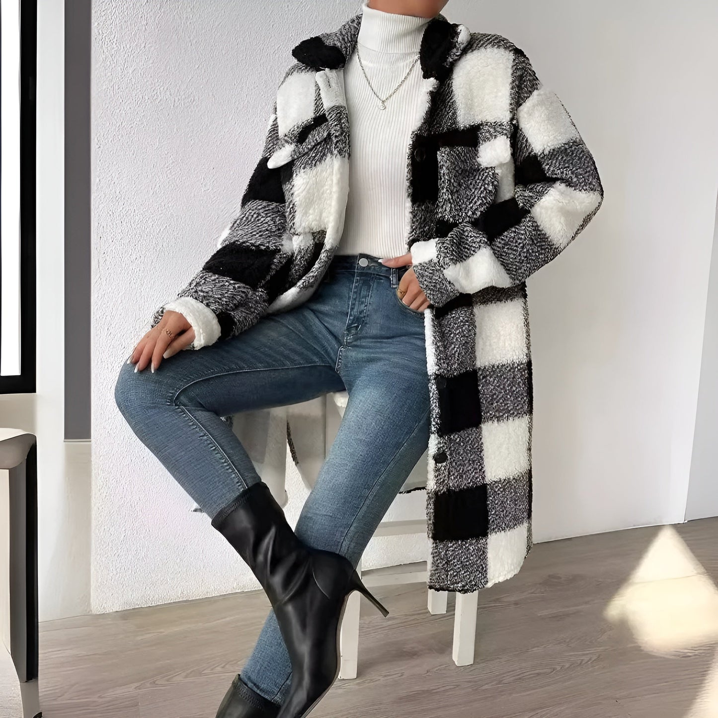 Estella Plaid Coat