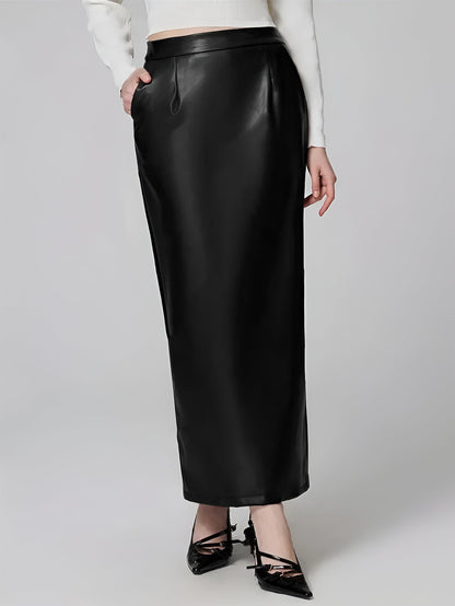 Leather Pencil Skirt