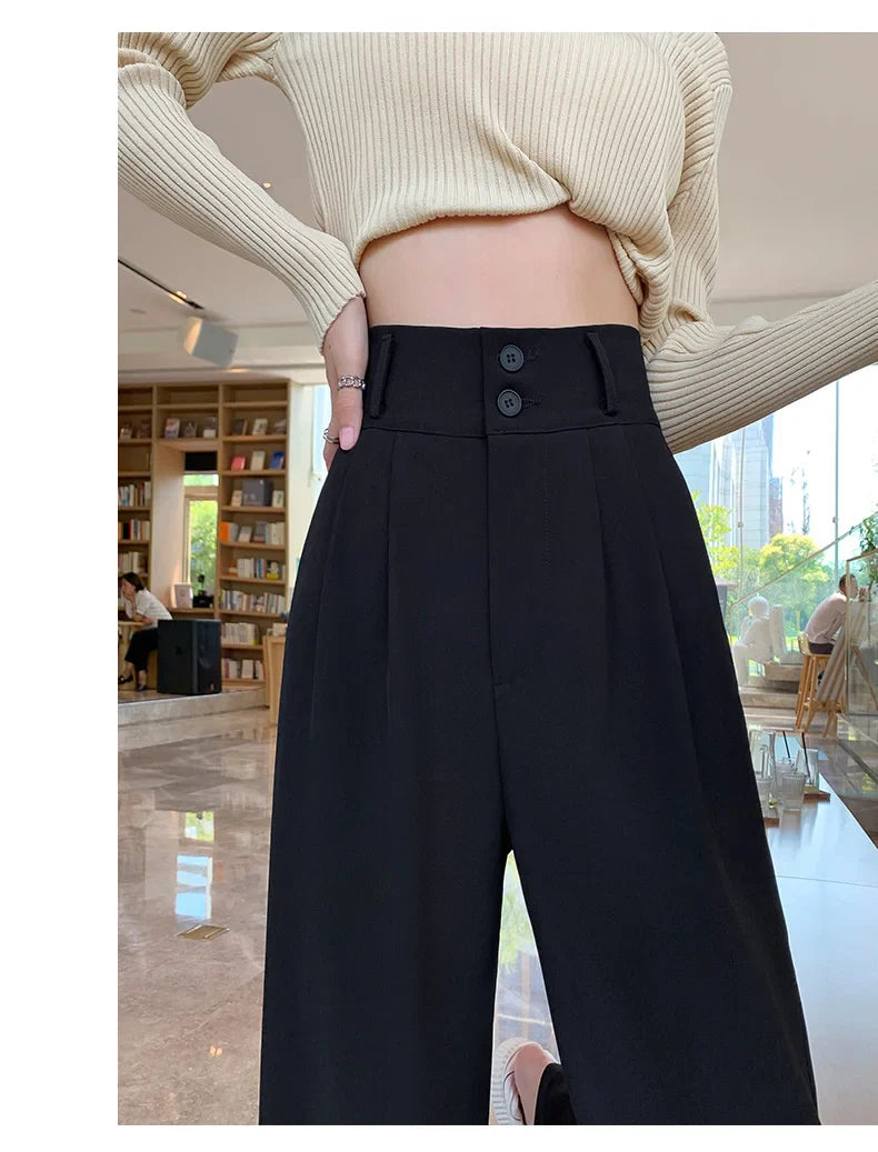 High-Waist Palazzo Trousers