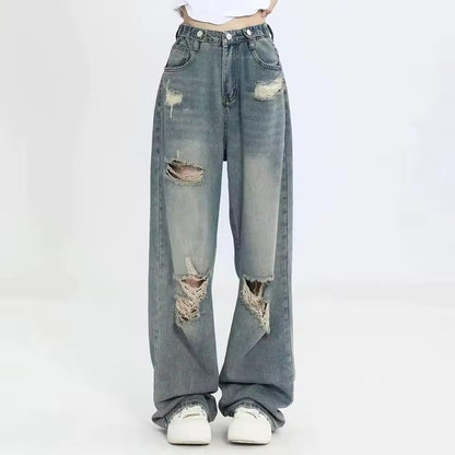 Distressed Denim Jeans