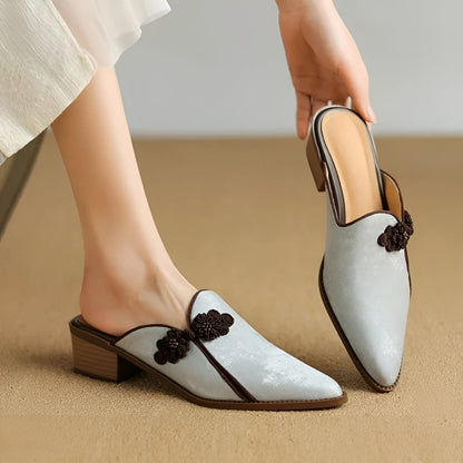 Céleste Leather Mules