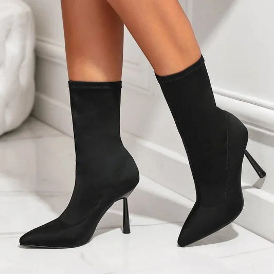 Nylon Stiletto Boot