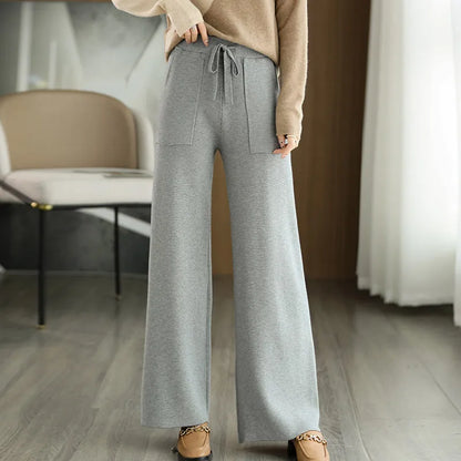 High Waisted Wool Pants