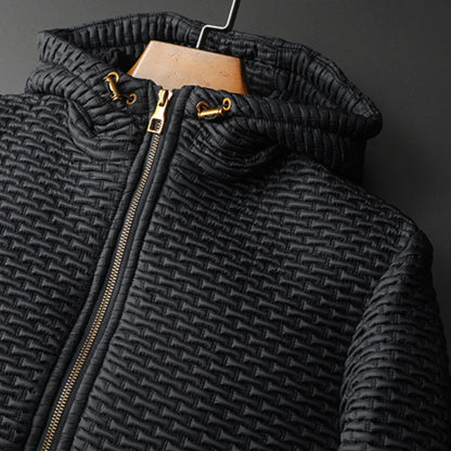 Black Micro-Quilts Jacket