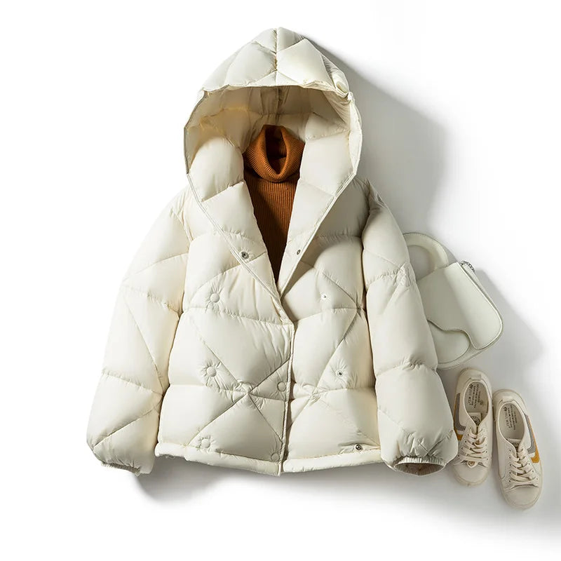 Milan Double Breasted Puffer Jacket