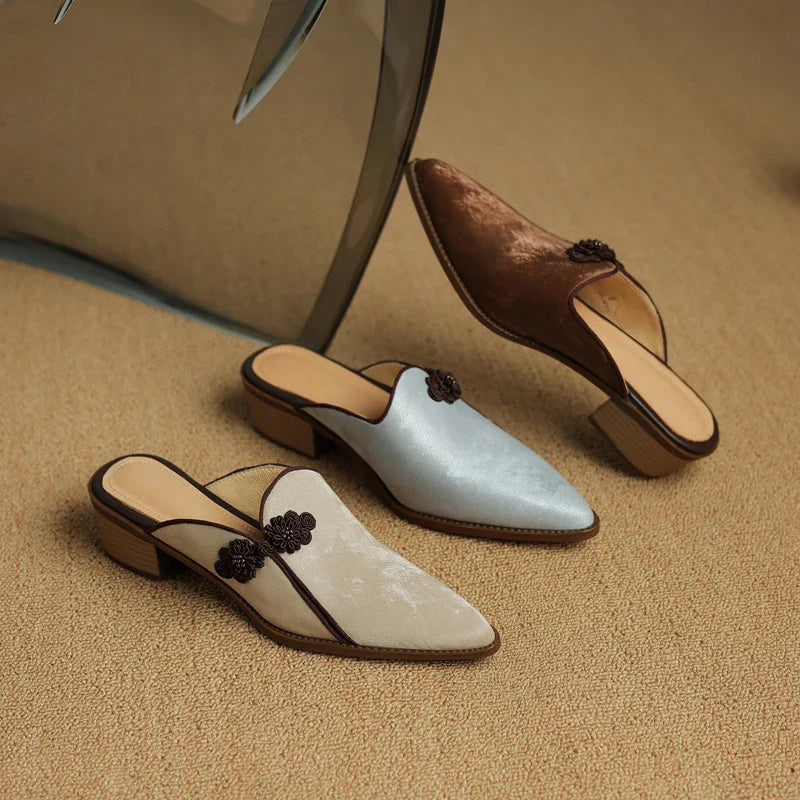 Céleste Leather Mules