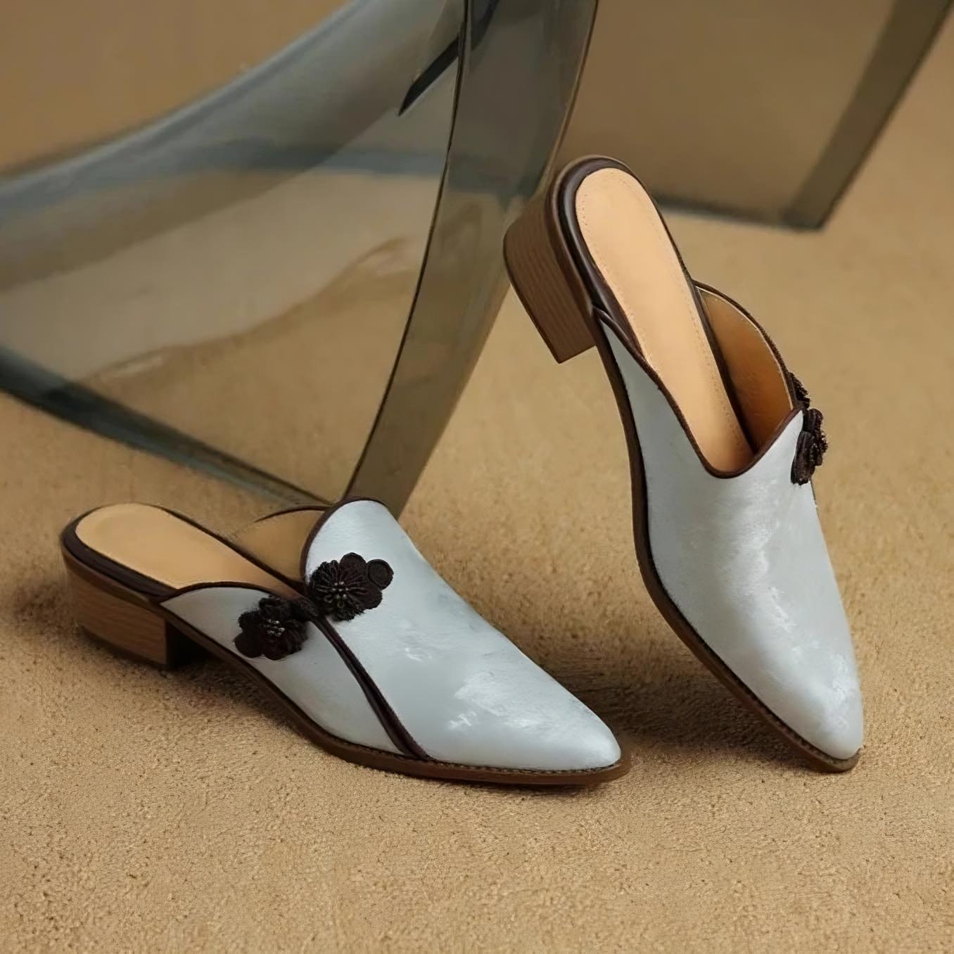 Céleste Leather Mules