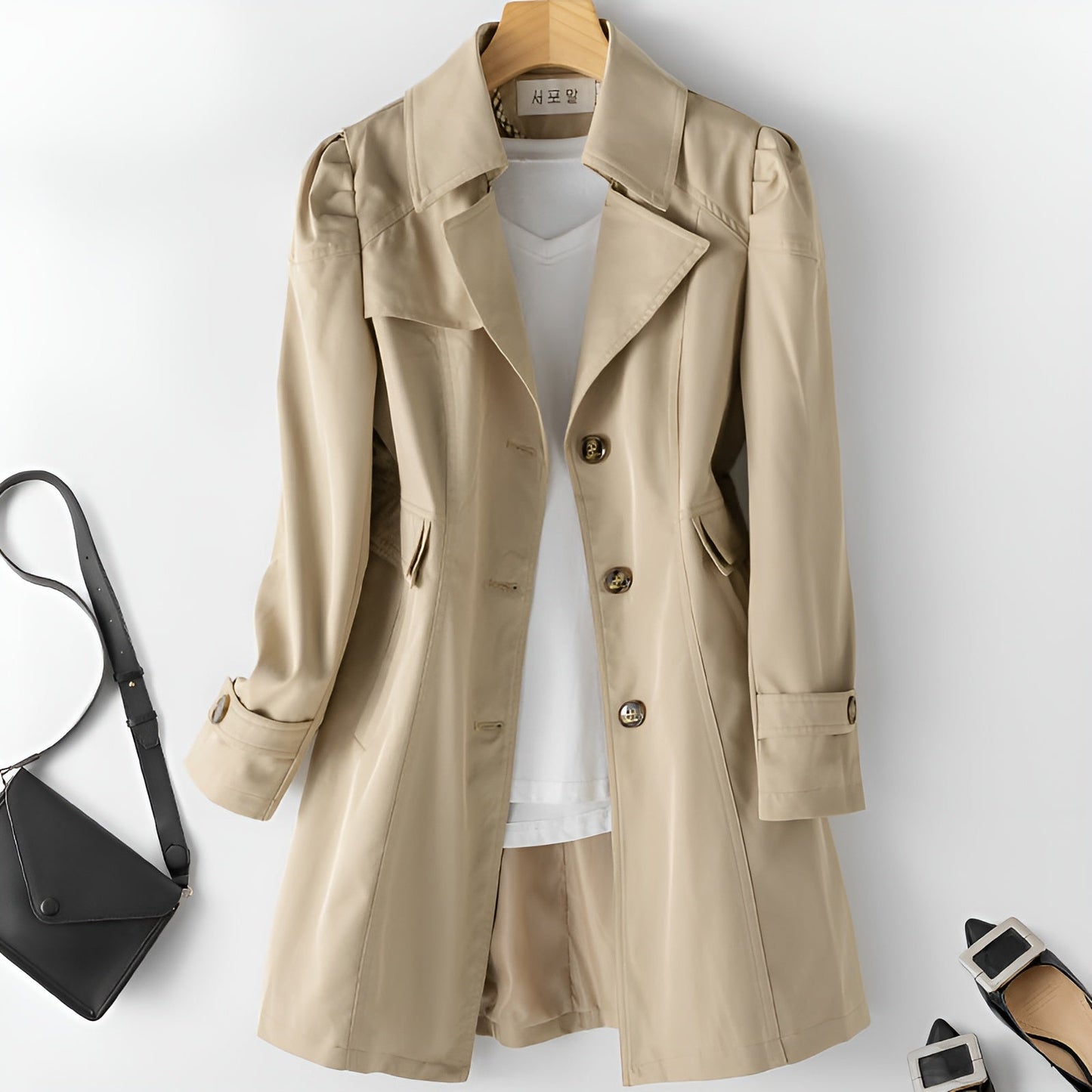 Emery Reed - Open Collar Trench Coat