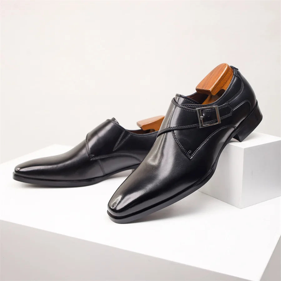 Marc Ventura Single Monk Strap Leather Shoe