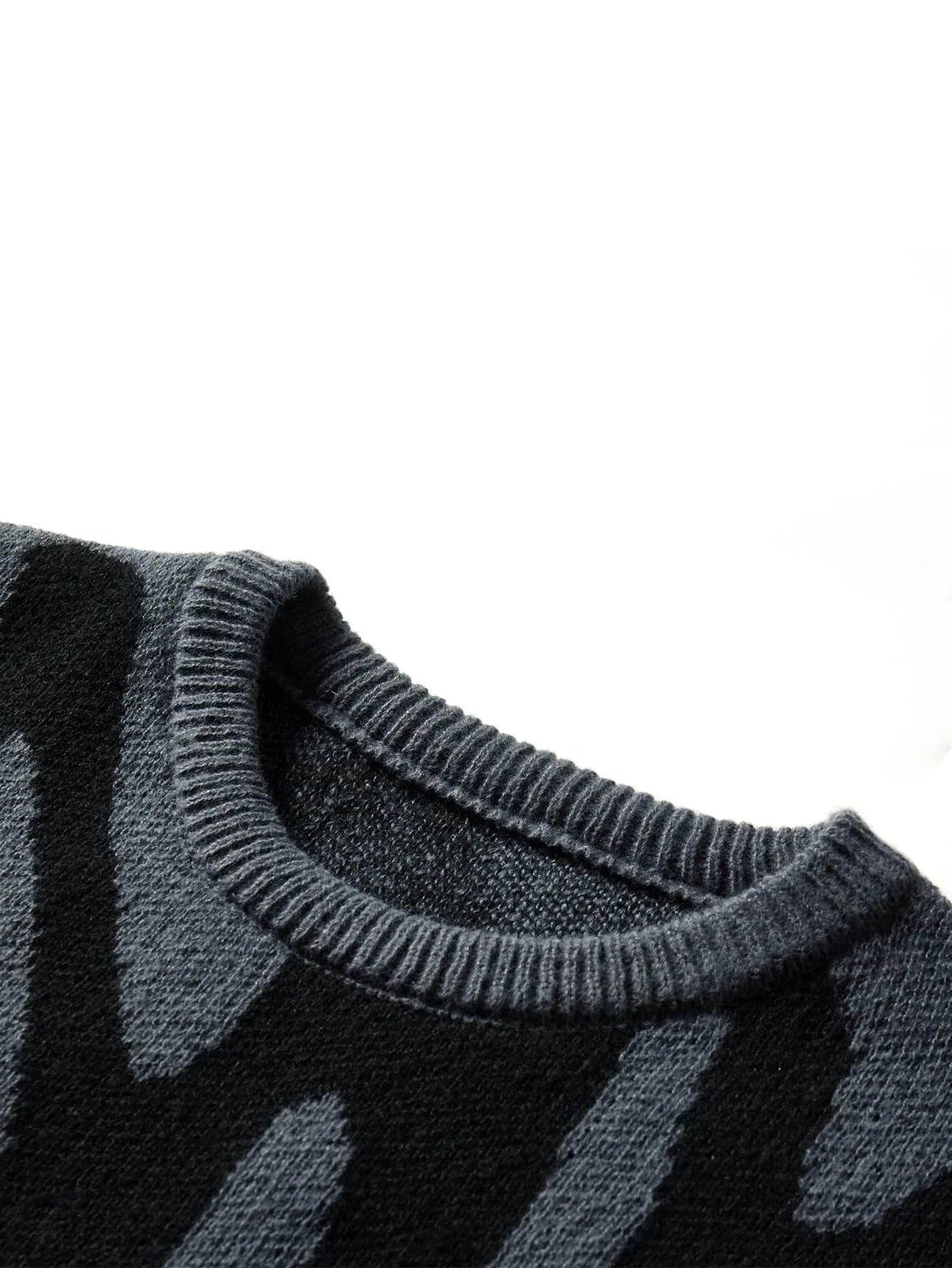 Abstract Knitted Pullover