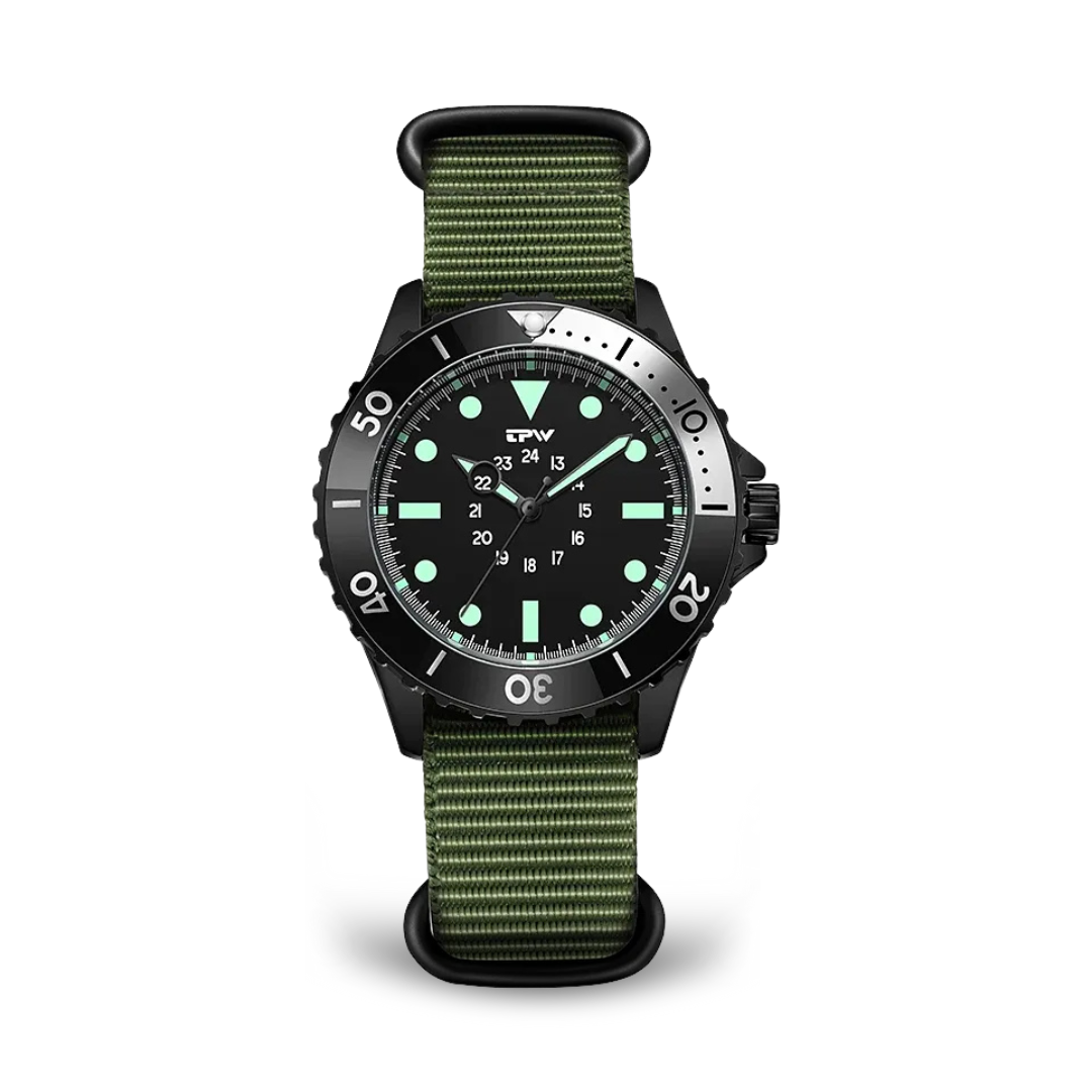 Waterproof Tactical Diver Style Field Watch