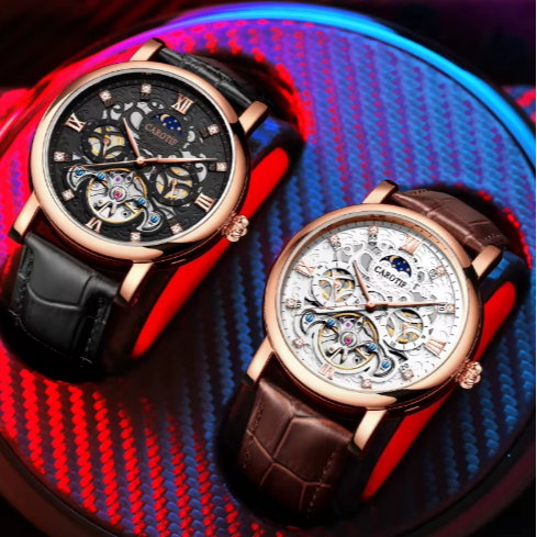 Business Leather Band Mechanical Automatic Watch