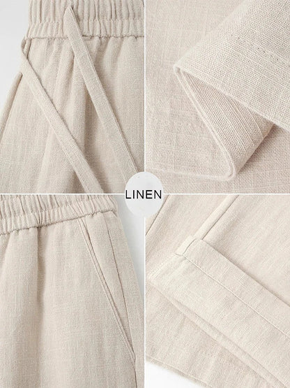 Haru Cropped Linen Pants