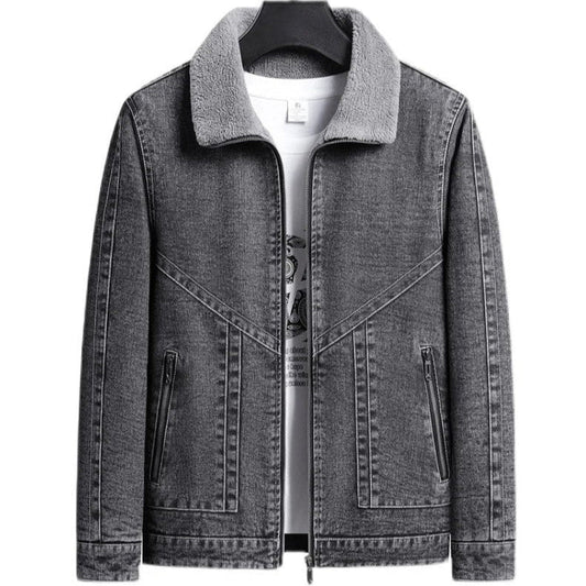 Fleece-Lined Denim Jacket